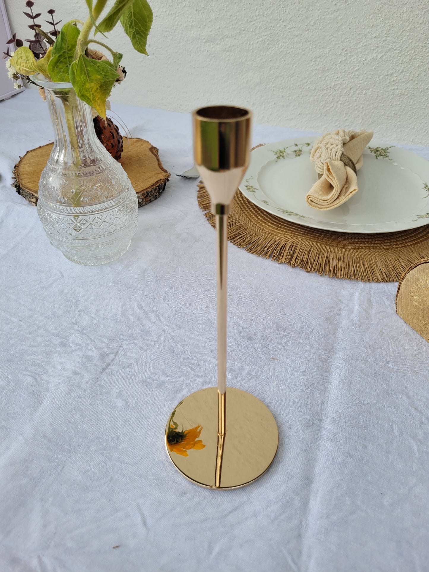 Kerzenständer-Set (gold)